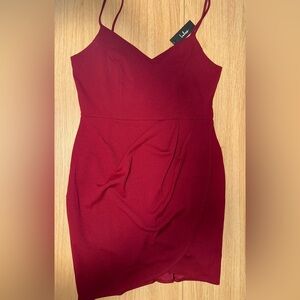 Lulus Wine Red Bodycon Dress